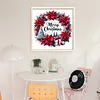 Christmas Wreath-18CT Stamped Cross Stitch 30*30cm/11.81*11.81in