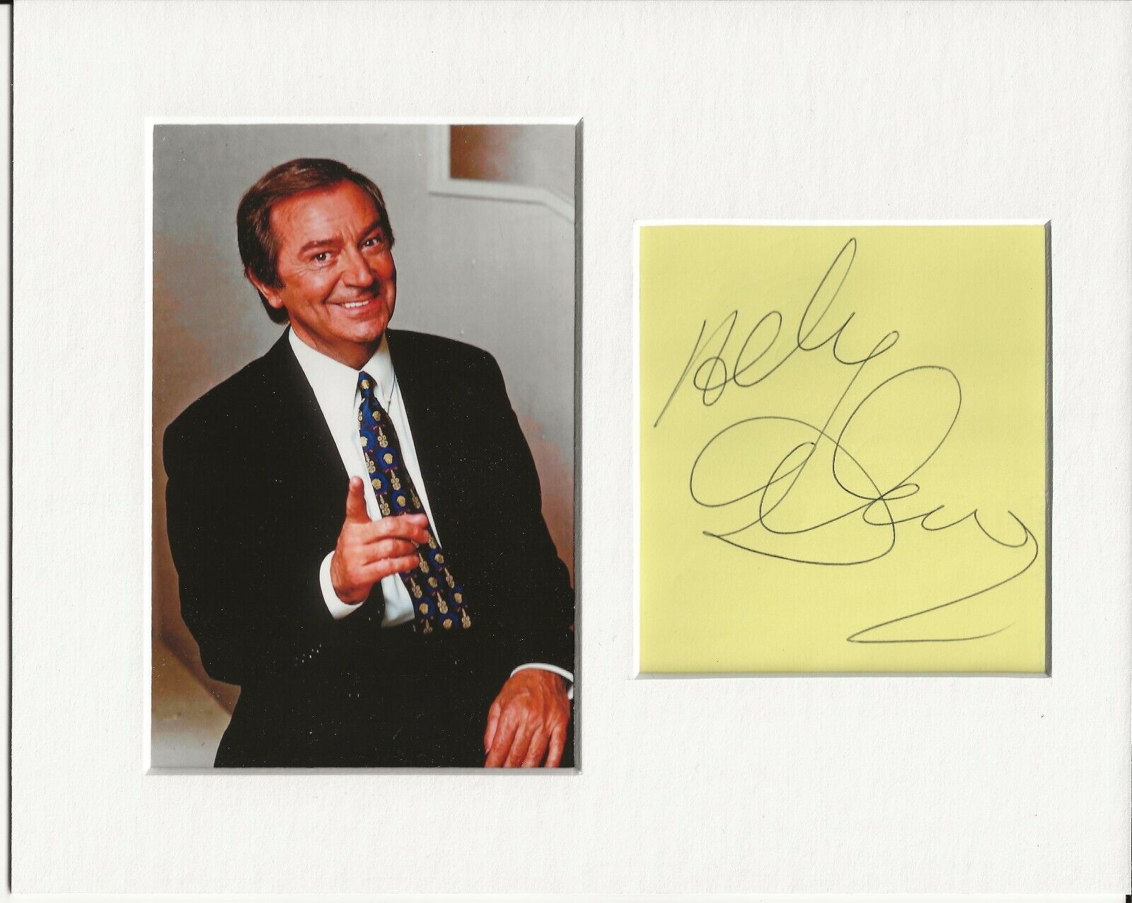 Des O'Connor music signed genuine authentic autograph signature and Photo Poster painting AFTAL