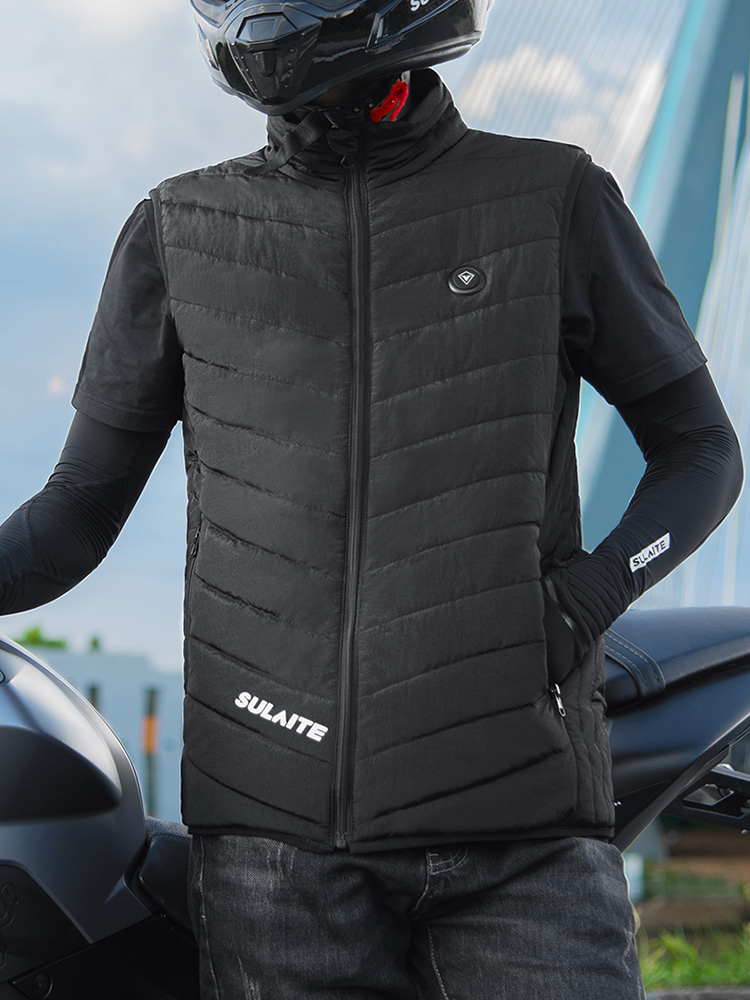 

SULAITE Women Men Down Coat Heated Vest Winter Warm Heating Jacket Black, 501 Original