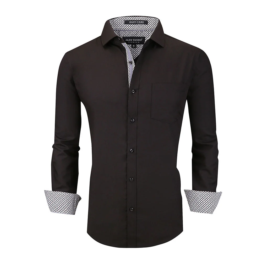 Men's Eco Shirt Black Alex Vando Fashion