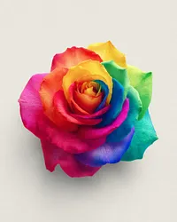 Rainbow Rose Bloom - Diamond Painting