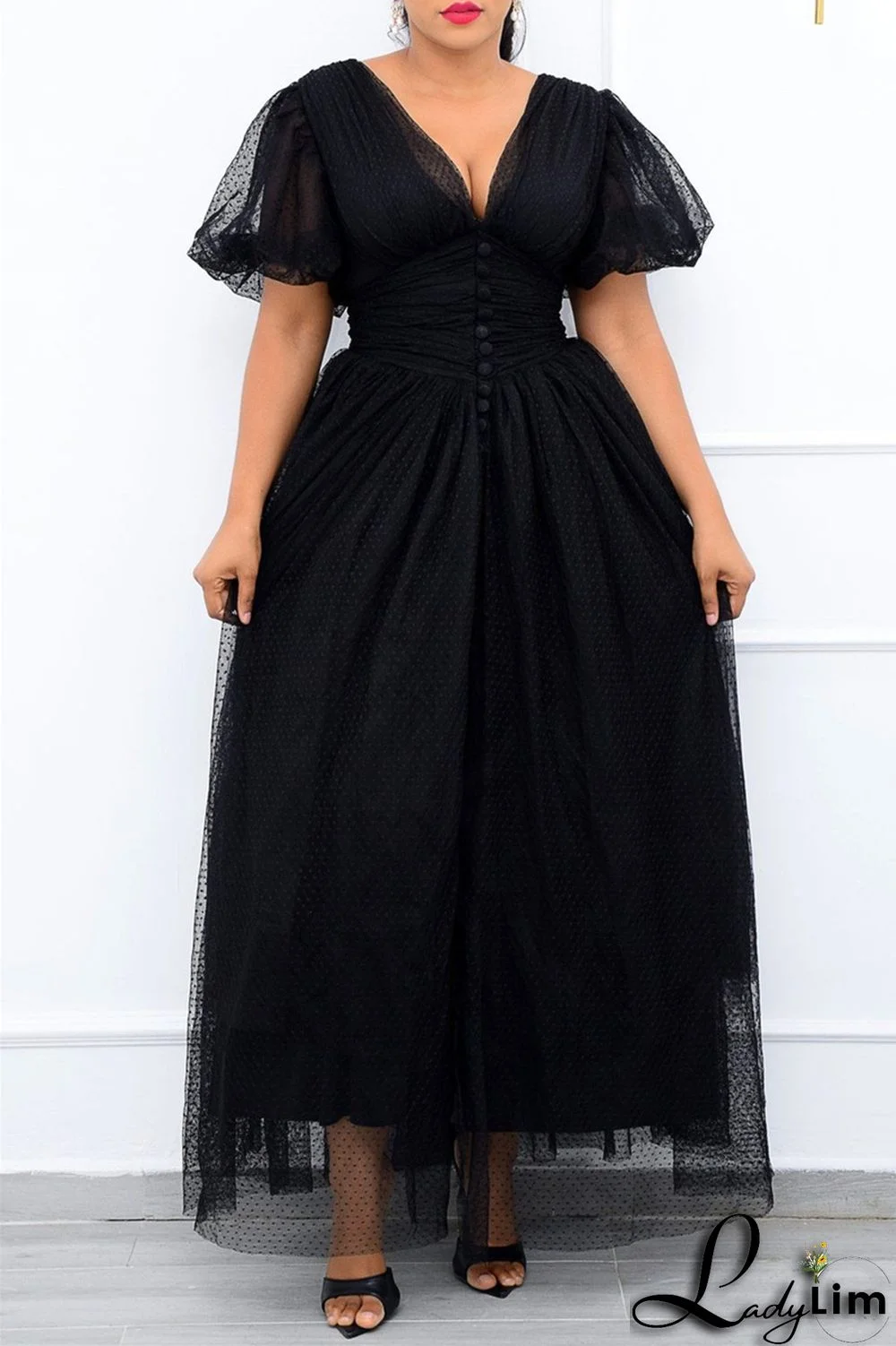 Purple Fashion Casual Solid Split Joint V Neck A Line Dresses