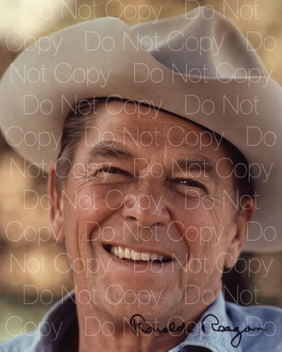 Ronald Reagan signed Republican Pres 8X10 Photo Poster painting picture poster autograph RP 2