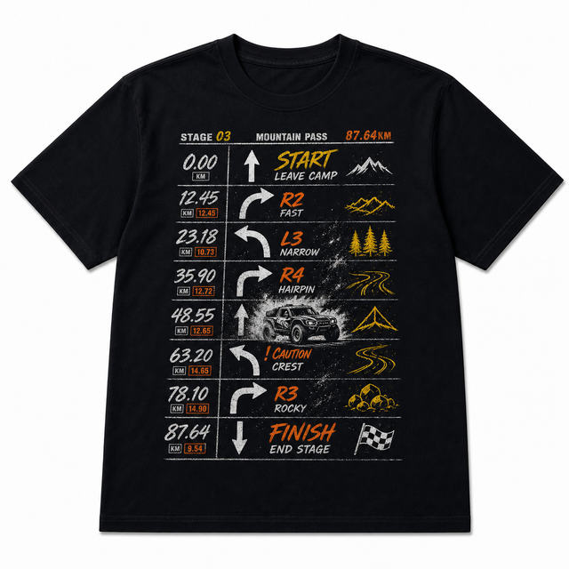 Motorsport Race Schedule Cotton T-Shirt