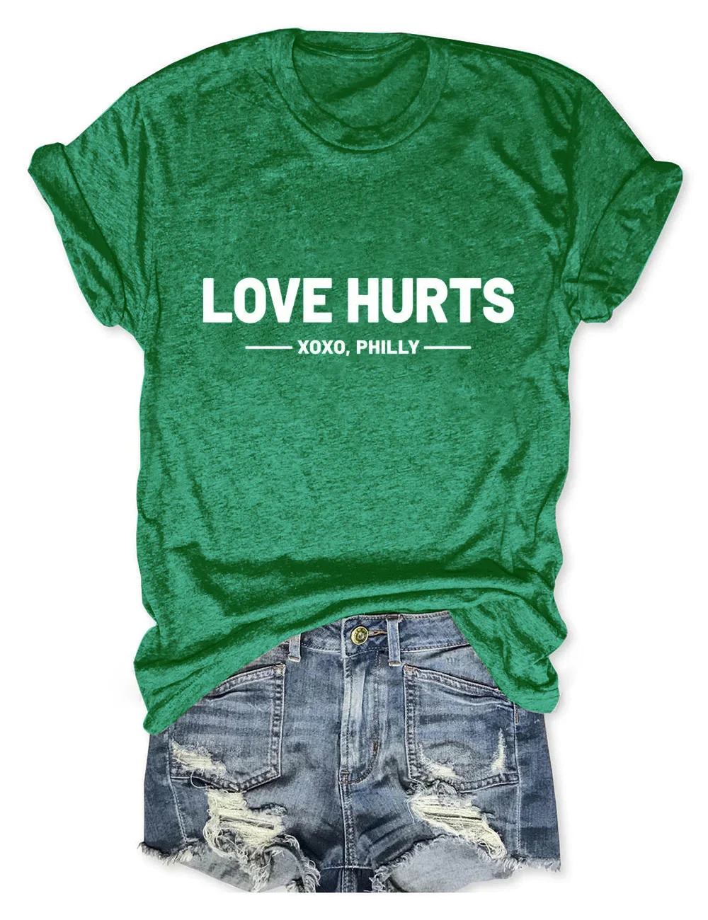 Love Hurts Eagles Fan Tee