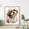 Shih Tzu Dog-11CT Stamped Cross Stitch 40*50cm/15.75*19.69in