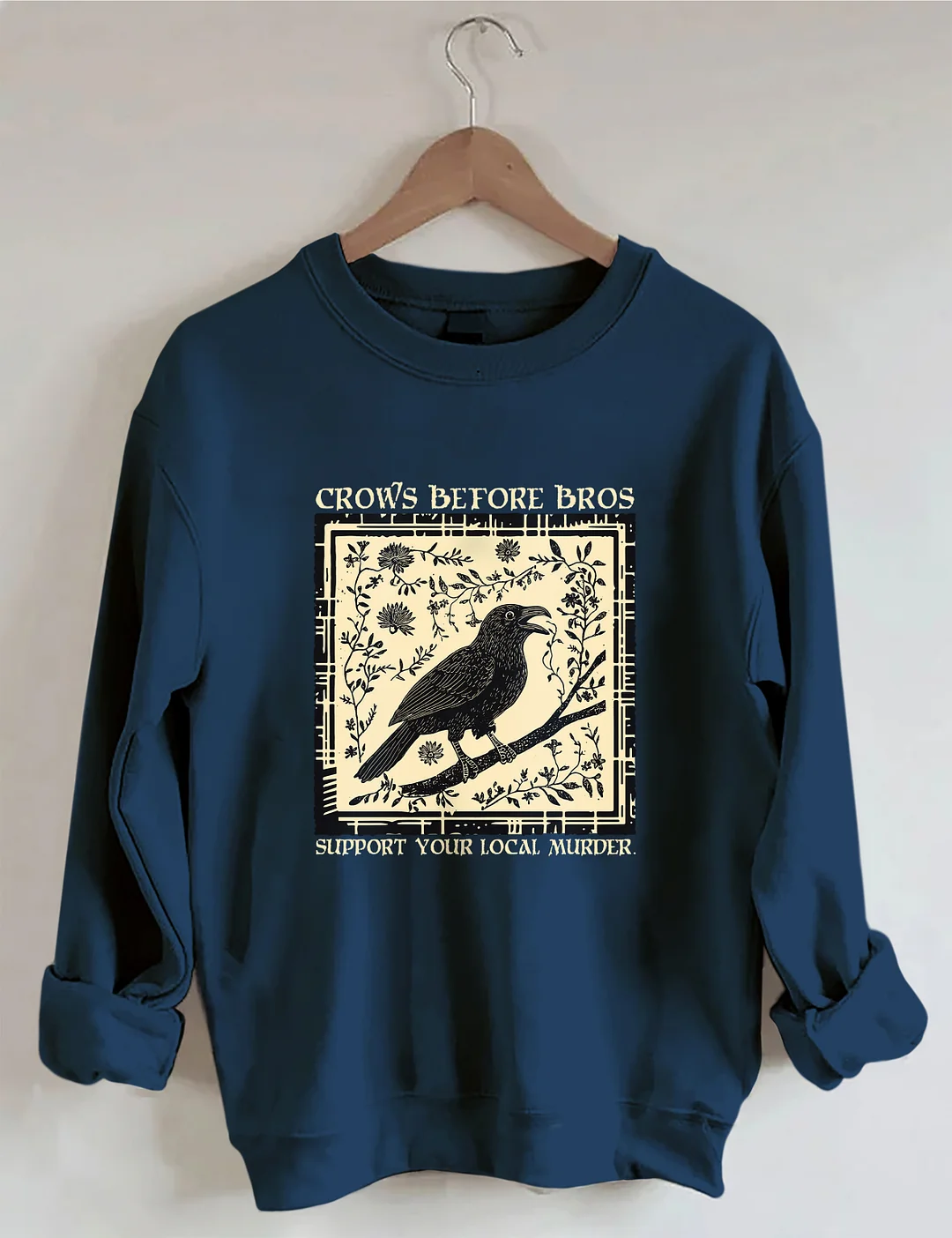 Funny Crows Before Bros Sweatshirt