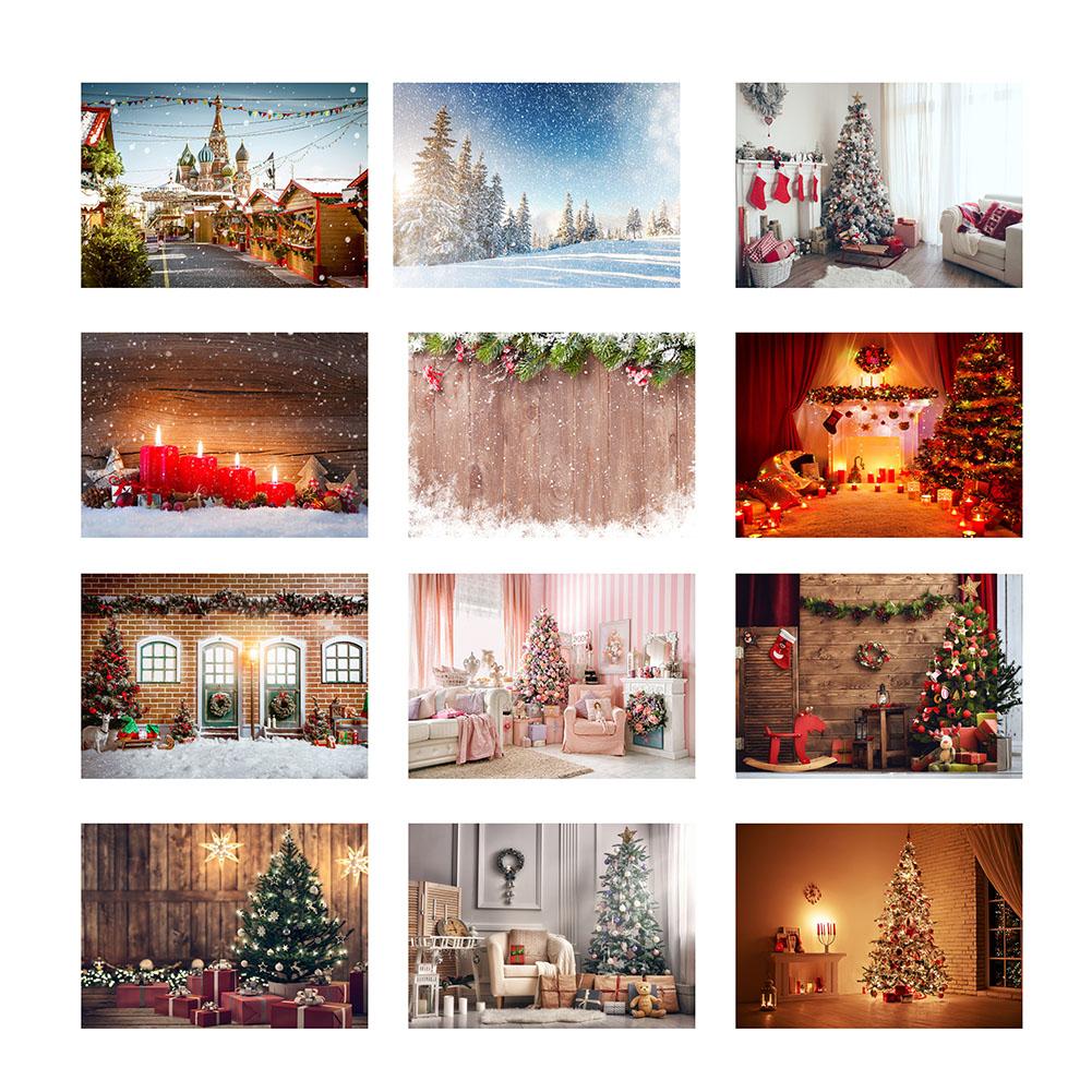 

Christmas Theme Thin Vinyl Waterproof Wall Background Cloth Photo Backdrop, Christmas style2, 501 Original