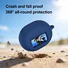 Silicone Protective Cover Shockproof Scratch Resistant Cover with Carabiner Protective Shell Compatible for TOZO NC20 Pro/NC20 Earbud