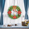 Christmas Wreath with Keychain & Lamp Belt - 5D DIY Craft Pendant - 27.5*26.8CM