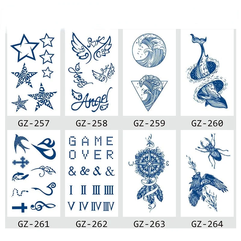 Juice tattoo stickers Net celebrity tattoo stickers lasts 15 days Herbal semi-permanent tattoo stickers