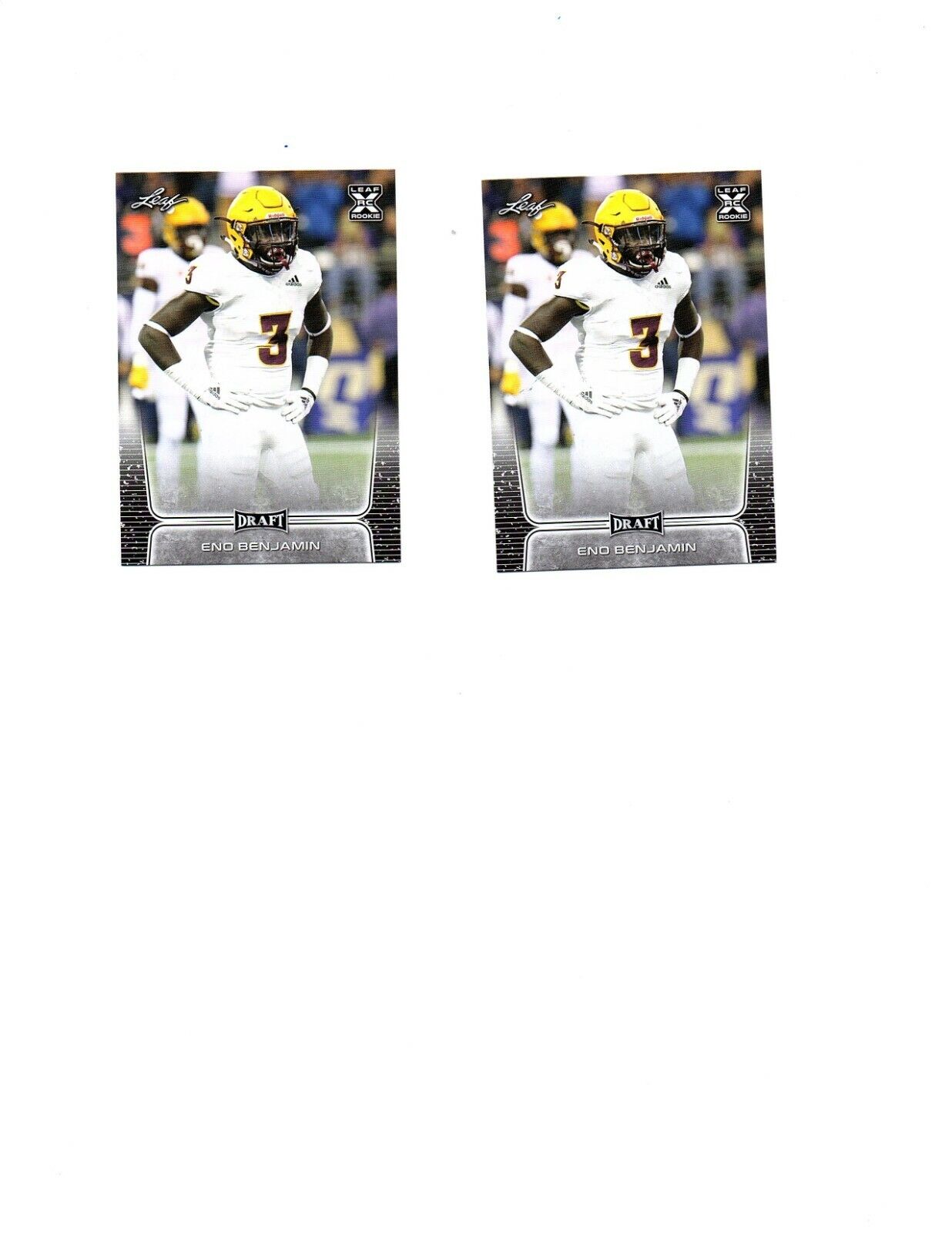 Eno Benjamin Arizona St unsigned 8x10 football Photo Poster painting & 2 rookie cards 2020 Draft