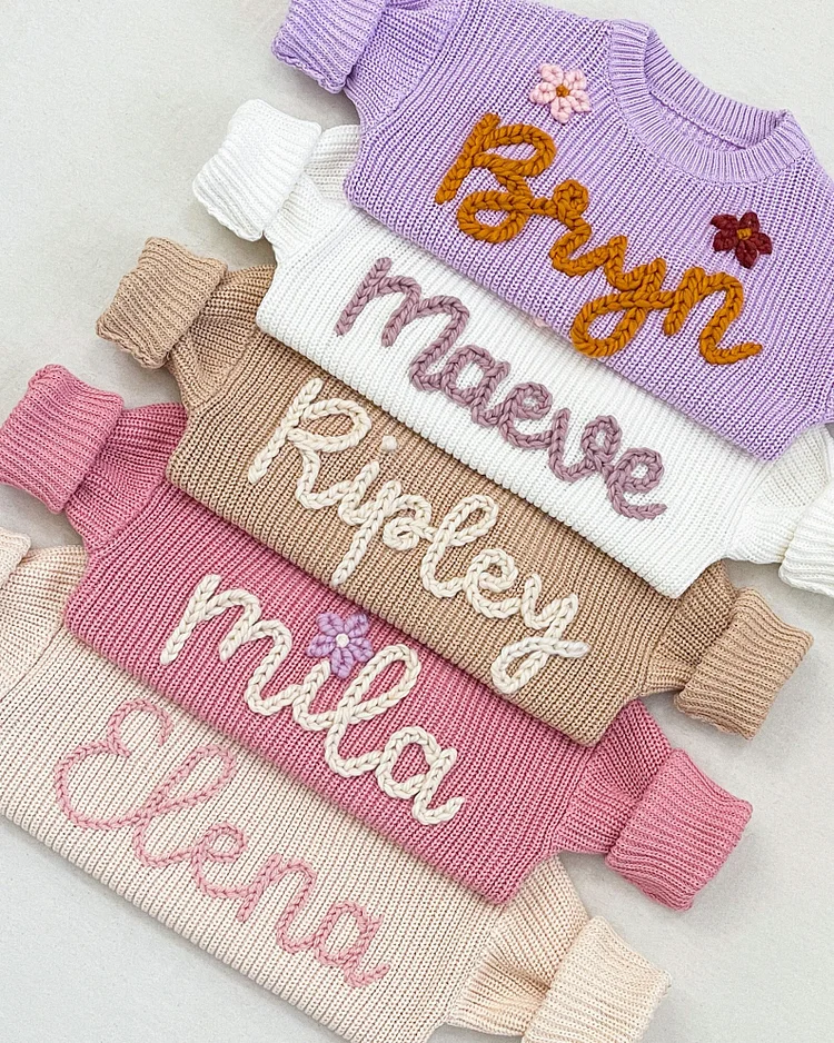 Onederland 1st Birthday Girl Personalized Baby Knit Sweater