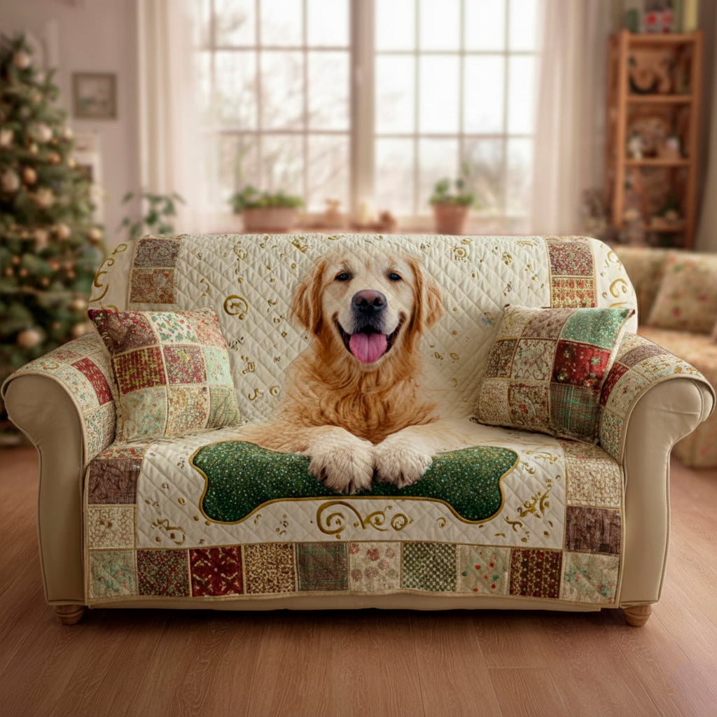 Legacy Golden Retriever Quilted Sofa Cover NCU0HH1635 everthome