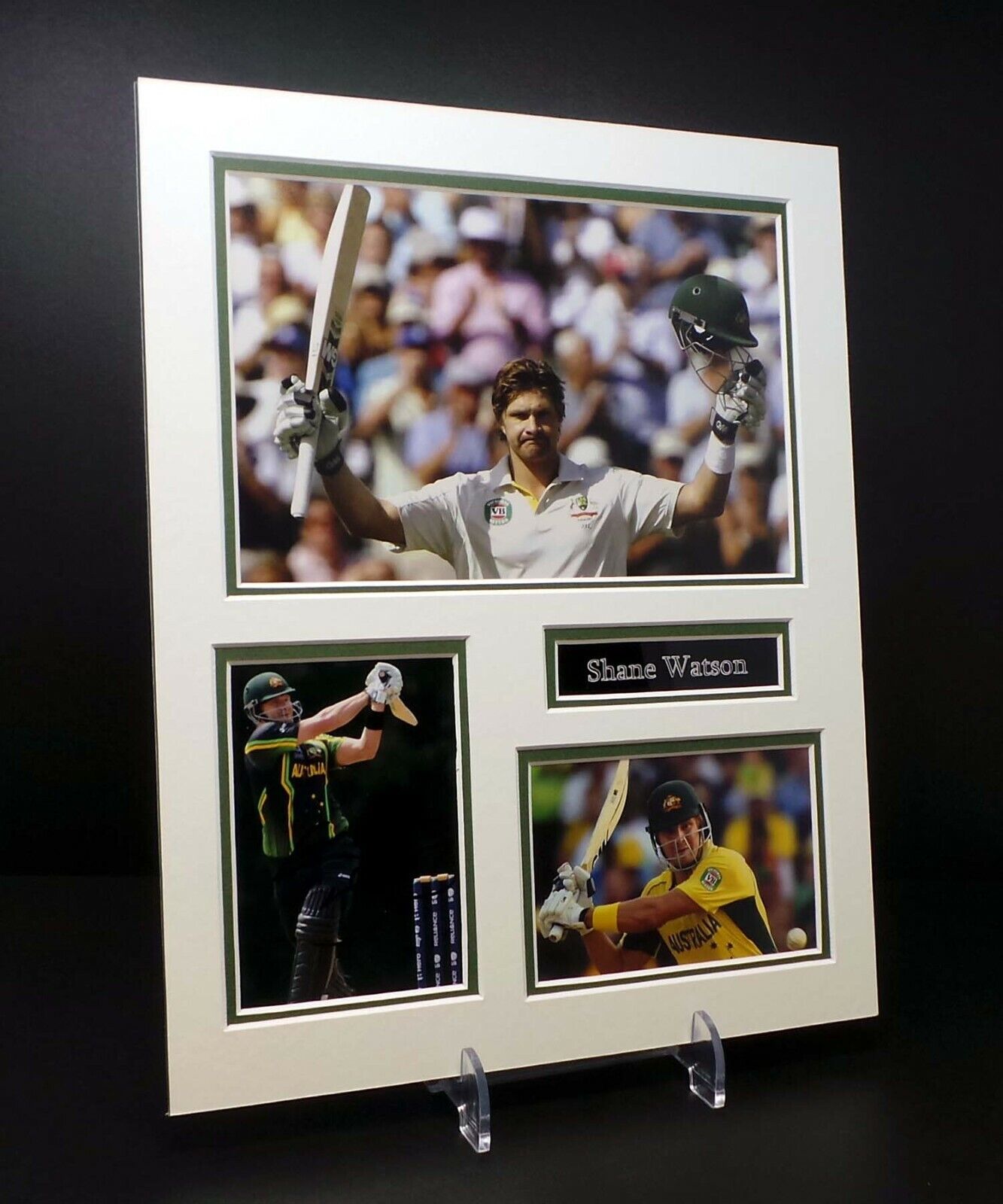 Shane WATSON Signed Mounted Photo Poster painting Display COA AFTAL Austrialian Cricket Aussie