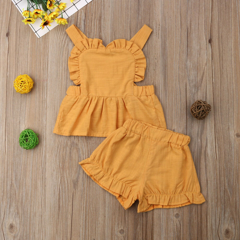 Rotimia Summer children's flying sleeve two piece set