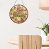 2D DIY Acrylic Garden Diamond Painting Clock Pendant w/ Clock Function Wall Art