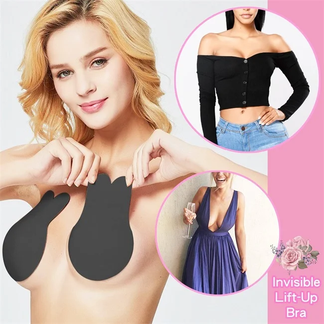 The Rabbit Lift-Up Invisible Bra (2 Pairs）- Rabbit Lift Up Bra