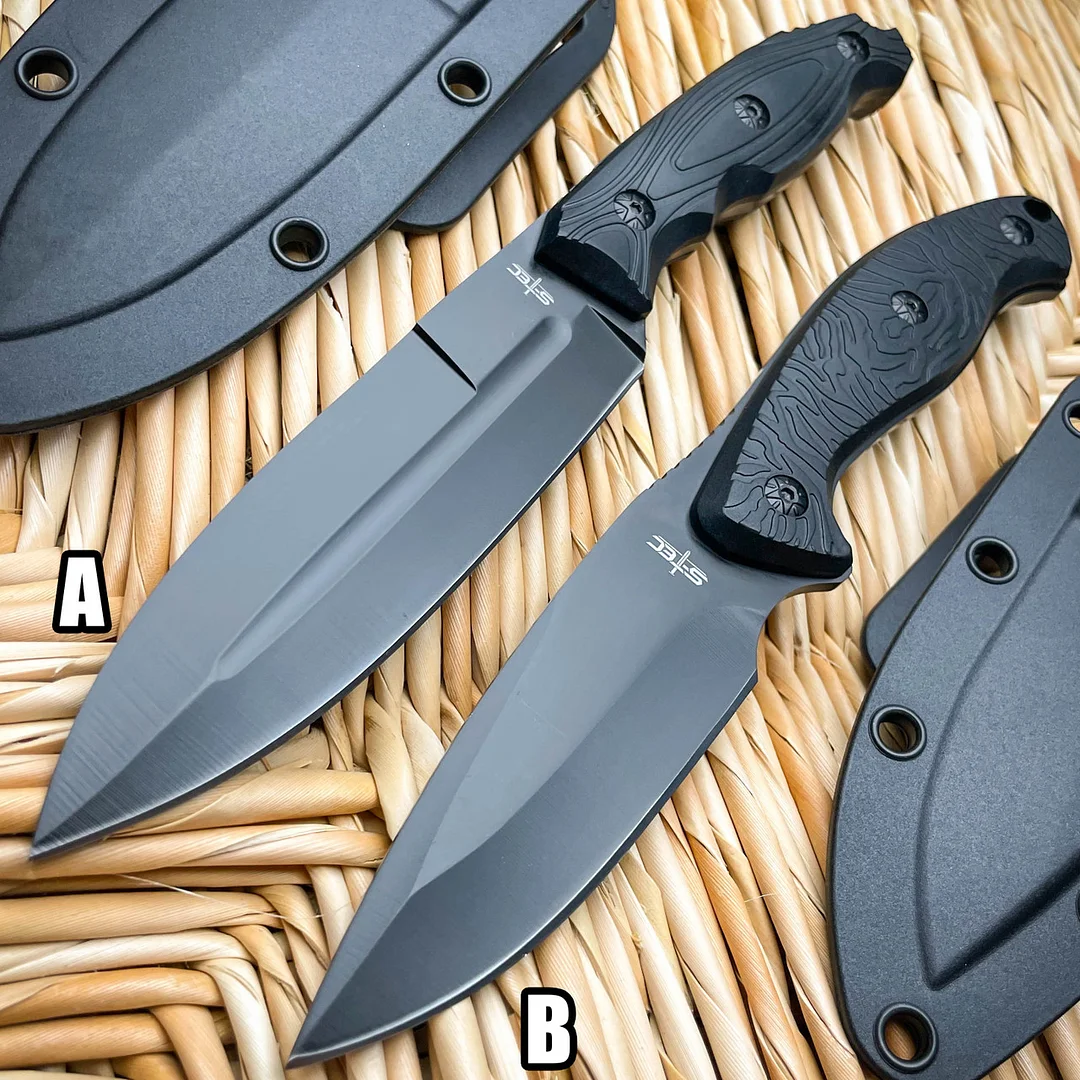 9" Military Camping Survival Hunting Fixed Blade Rambo Combat Knife w/ Sheath