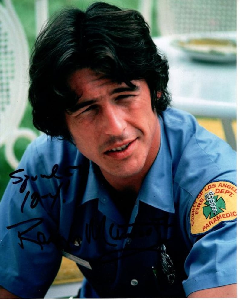 Randolph Mantooth signed autographed 8x10 Emergency! Paramedic John Gage Photo Poster painting