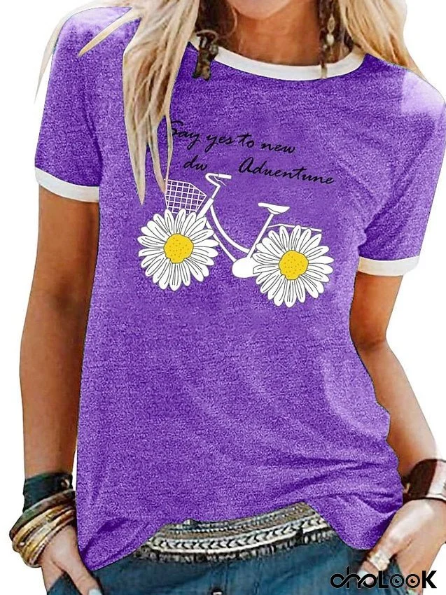 women summer cute tshirt tops trendy graphics casual loose fit tunic blouses ladies short sleeve crewneck comfy tees for Women