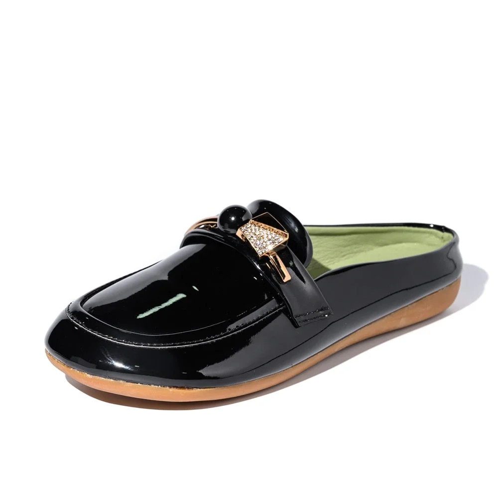 2021 Luxury Slides Women Mules  Summer Sandals flat Leather slippers Multicolor designer brand shoes women