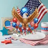 (US Only)Independence Day Eagle 2D Flat DIY Diamond Art Pendant Wall Decor for Home
