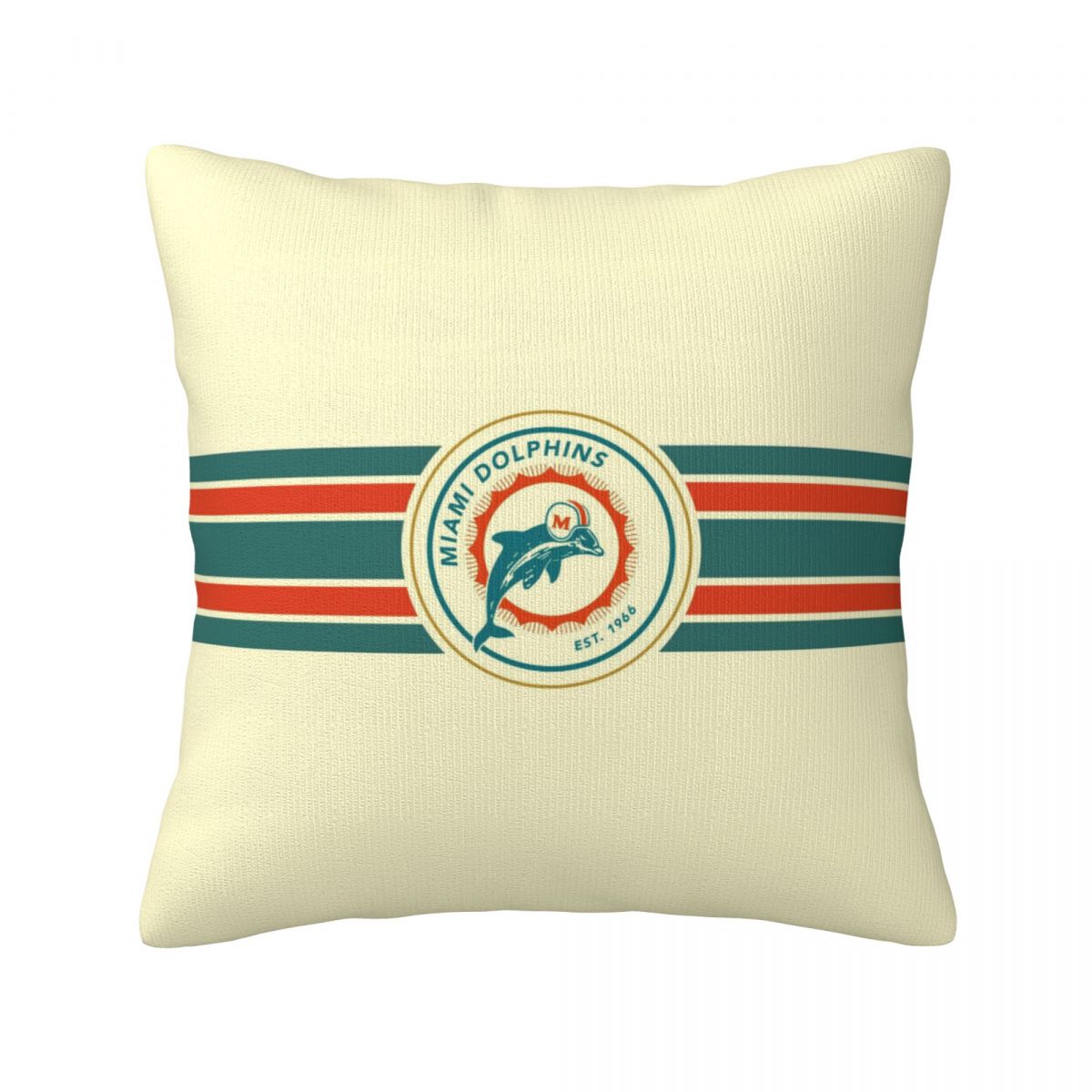 Miami Dolphins Vintage Decorative Square Throw Pillow Covers