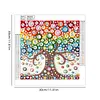 Four Seasons Colorful Tree DIY Button Art Painting Kit 30x30cm