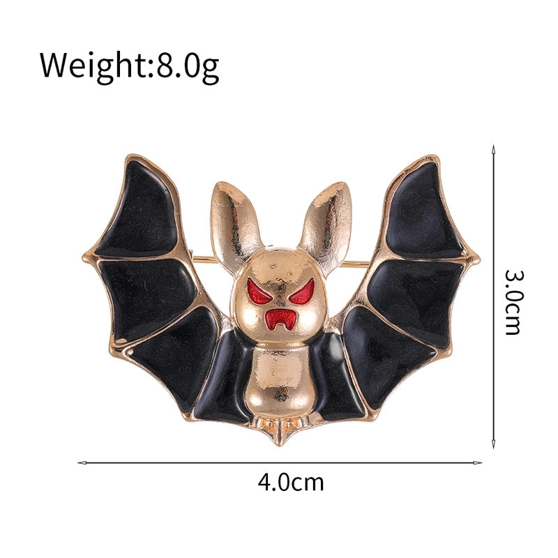 Minimalist Animal Animals Plating Bat Hat Unisex Brooches