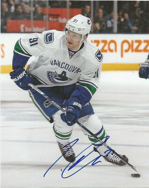 Vancouver Canucks Jared McCann Signed Autographed 8x10 NHL Photo Poster painting COA E