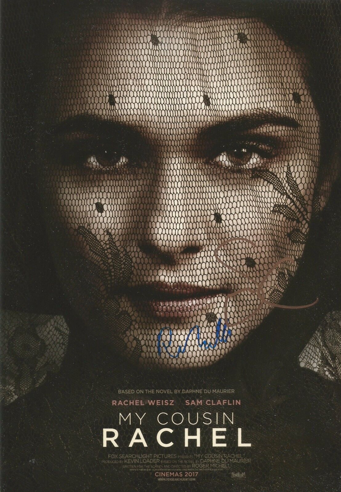 Sam Claflin/Roger Michell Signed My Cousin Rachel 12x8 Photo Poster painting AFTAL