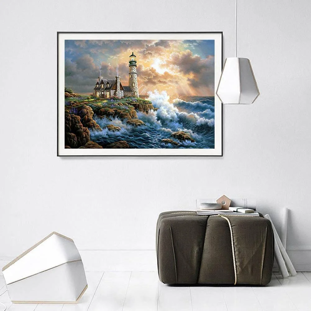 Diamond Painting - Full Round Drill - Lighthouse(40*30cm)