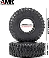 AMK 4pcs RC Tires 2.2inch RC Rubber Tyre Set Wheel Tires for 1/10 RC Crawler TRX4 Axial SCX10 III AXI03007 D90 TF2 MST Tamiya Redcat Gen 8 Gen 7 Tires