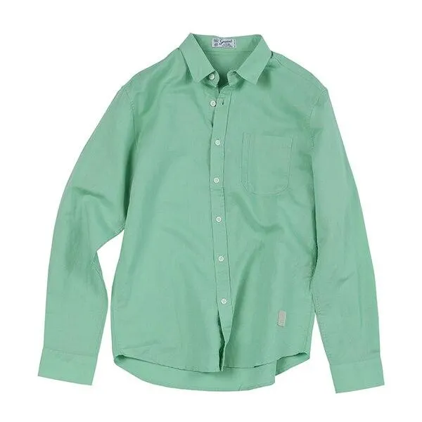 SIMWOOD 2021 Autumn summer new pure linen cotton shirts men cool Breathable classic basic shirt male high quality  190125