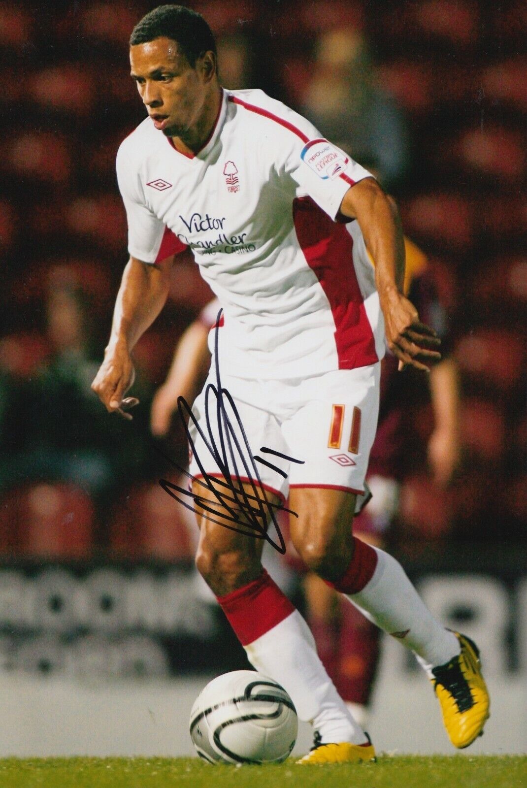 Nathan Tyson Hand Signed 12x8 Photo Poster painting - Nottingham Forest - Football Autograph 1.