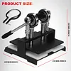 [US Local Warehouse] Table Tennis Racket Rubber Cutting Machine Precision Table Tennis Rubber Cutter Double Roller Bearing Design with 8mm Thickness Base Plate Effortless Edge Trimming Pasting for Ping Pong Bat