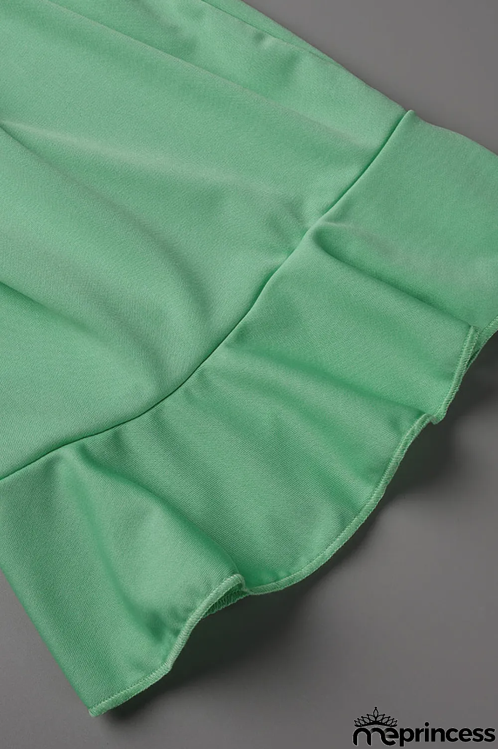 Black Casual Solid Patchwork Flounce O Neck Plus Size Jumpsuits