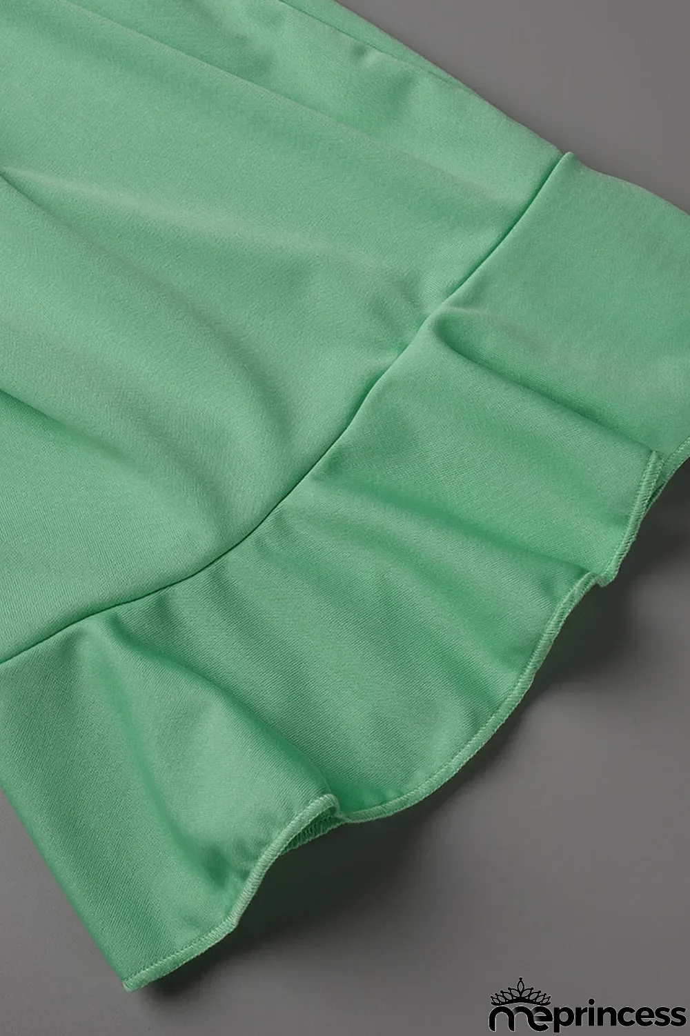 Black Casual Solid Patchwork Flounce O Neck Plus Size Jumpsuits