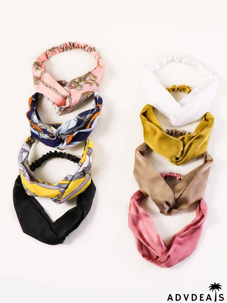 8pcs Chain Pattern Headband