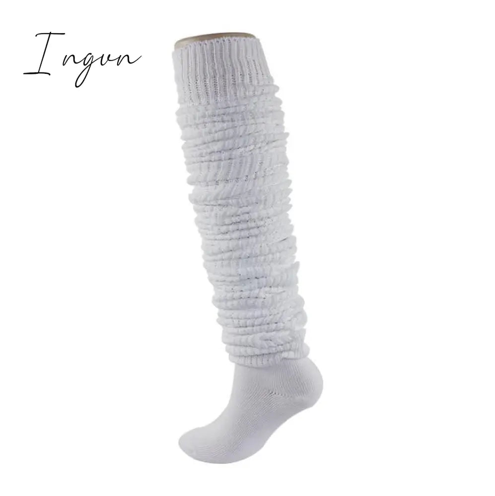 Ingvn - Japan Slouch Socks Loose Boots Stockings Lolita Sweet Girl Leg Warmers Knitted Foot Cover