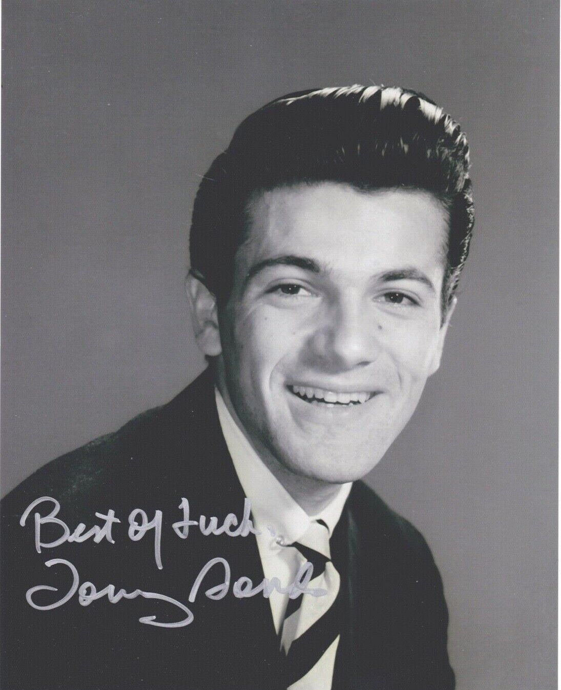 Signed Original B&W Photo Poster painting of Tommy Sands of 60's Music