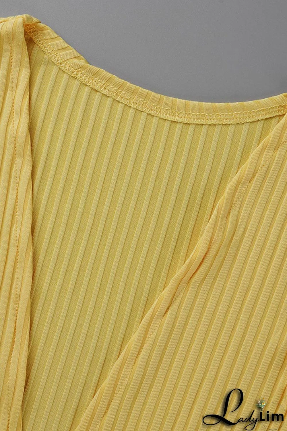 Golden Yellow Casual Print Patchwork U Neck Sleeveless Three Pieces