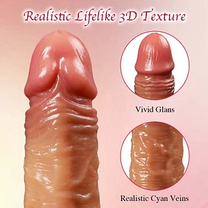 8.5 Inches Silicone Realistic Dildo For Hands-free Sex Play