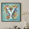 Butterfly Flower Y 5D Partial Drill DIY Diamond Painting Kit 30*30cm