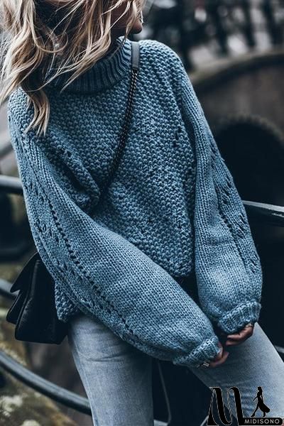 MidiSono - Oversized Cozy up Knit Sweater