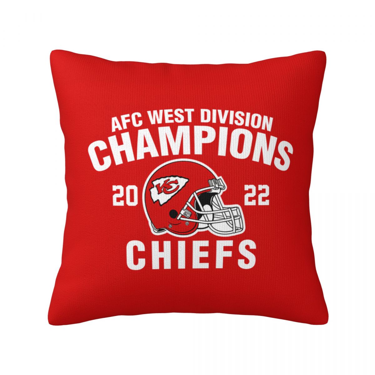 Kansas City Chiefs AFC West Division Champion 2022 Pillow Covers 18x18 Inch