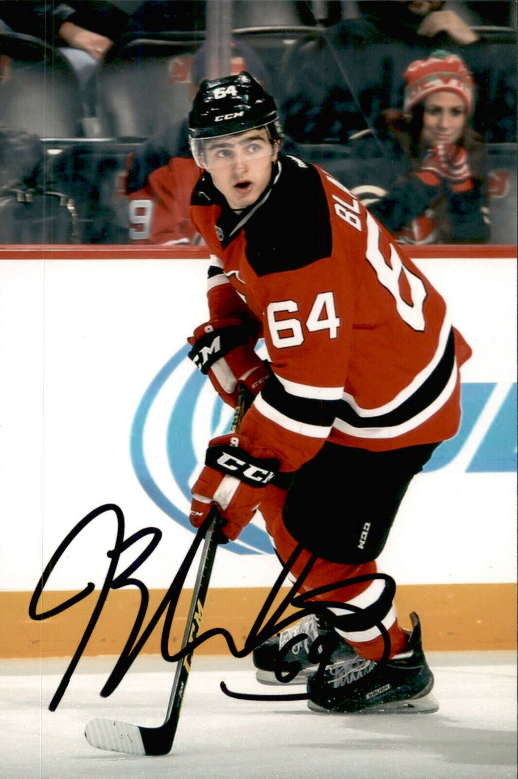 Joseph Blandisi SIGNED 4x6 Photo Poster painting NEW JERSEY DEVILS #3