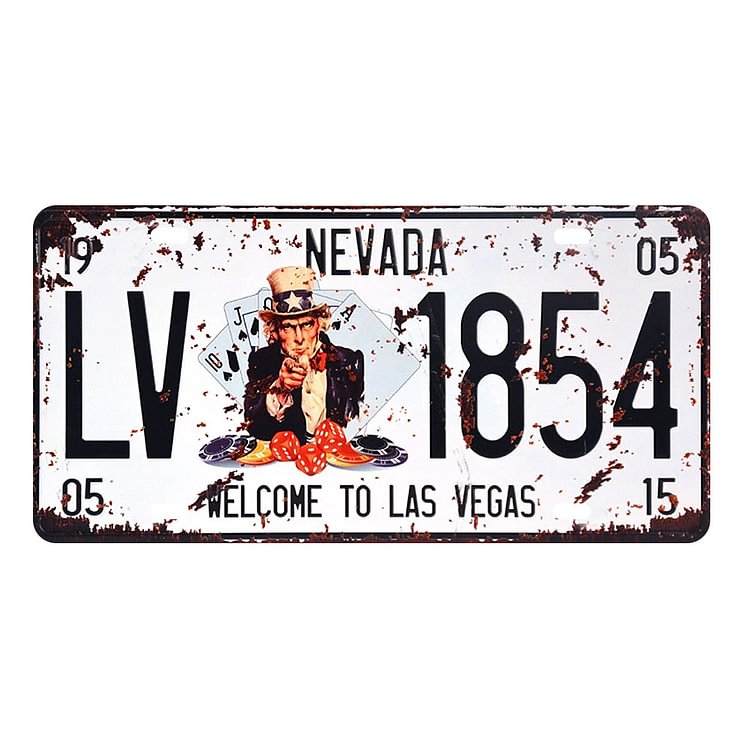Las Vegas - Car License Tin Signs/Wooden Signs - Geology Series - 6*12inches