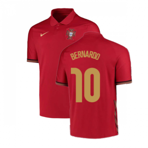 Portugal Bernardo Silva 10 Home Shirt Kit UEFA Euro 2020